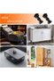 8CM Heavy Duty Plastic Cabinet Legs Adjustable Height 80-100MM, Black Furniture Leg Feet for Kitchen Cabinets, Wardrobes, Cupboards, TV Units & Furniture Base Support - 5
