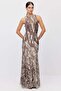 Women's Patterned Maxi Dress - 3