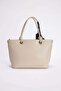 Women's Classic Shoulder Bag with Scarf Detail - 5