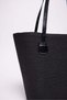 Women's Leather Strap Straw Shoulder Bag - 6