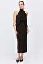Women's Halter Neck Flowy Maxi Dress - 2