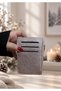 Women's Silvery Sparkling Vertical Zipper Card Holder - 2