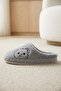 Women's Gray Teddy Bear Furry House Slippers Bynday01 - 8