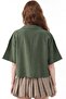 Mixray Loose Fit Pocketed Buttoned Short Shirt - 3