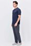 Men's Short Sleeve Striped Pajama Set - 2