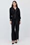 Women's V-Neck Buttoned Textured Blouse - 7