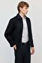 Men's Classic Collar Zippered Coat - 3