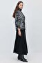 Women's High Waist A-Line Long Skirt - 6