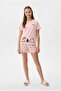 Girl's Printed Shorts Pajama Set - 4