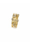Adjustable Vintage, Gold Color, Multi-Layered Stone Ring Acr0305 - 2