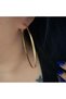 Gold Color Steel Hoop Earrings Acr9272