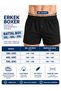 Bersel Battal Size Men's Boxer 100% Cotton Towel Waist Buttoned Openable Front Patterned Boxer - 2
