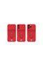 Apple iPhone 16 Case Zuma Silicone with Business Card Holder and Ring - Pink - 3