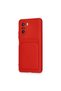 Xiaomi Poco F3 Case Kelvin Silicone with Business Card - Red - 3