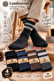 4 Pairs Men's Original Jacquard Wool Men's Socks Lambswool Socks - 2