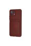 Xiaomi Mi 11 Case Kelvin Silicone with Business Card - Claret Red - 3