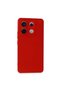 حافظة هاتف Xiaomi Redmi Note 13 Pro 5G مصنوعة من السيليكون المخملي الداخلي - أحمر