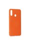 Samsung Galaxy A20S Case Nano Inside Velvet Silicone - Orange - 3