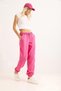 Pink Three-Thread Stretch Fabric, Elasticated Cuffs, Comfortable Fit, Suitable for Daily Use, Comfortable Fit Pants - 3