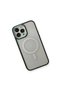 Apple iphone 14 pro case room magnetic safe silicone - pine green - 3