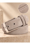 3.5 cm Light Mink Suede Genuine Leather Stylish 1. Quality Belt
