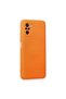 حافظة هاتف Xiaomi Redmi Note 10 مع بطانة داخلية من السيليكون المخملي - برتقالي - 2