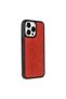 Apple iPhone 14 Pro Max Case Aras Leather Cover - Red - 2