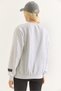 Gray Woven Fabric Crew Neck Regular Fit Three Thread Printed Sweatshirt - 7