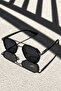 Black Men's Sunglasses Pilot Model Uv400 Protection - 2
