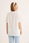 White Soft Textured Cotton Crew Neck Short Sleeve Fit Ethnic Printed Knitted T-Shirt - 4