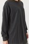 Anthracite Oysho Fabric Crew Neck Long Sleeve Relaxed Fit Vertical Stripe Stone Embroidered Tunic - 4