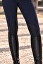 Women's leather detailed riding pants - 2