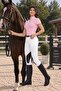 Women's leather detailed riding pants