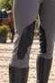 Men's leather-trimmed riding pants - grey - 6