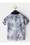 Boy's 3-Piece Set Polo Neck T-Shirt Shorts Belt Set - 4