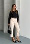 Belted Trousers with Pencil Pockets and Back Pocket Detail