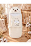 Baby Blanket & Swaddle - Ecru Sleeping Bag with Teddy Bear & Ears, Newborn Cotton - Gift - 2