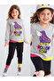 Roller Star Girl's Winter T-Shirt Pants Set