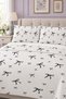 Black Bow Patterned Printed Double Printed Pique (200X220 cm) - 7