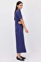 Women's Polo Collar Maxi Dress with Pockets - 3