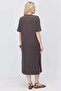 Women's Off-Shoulder Slit Dress - 7