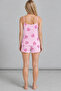 Women's Polka Dot Pink Pajama Set - 2
