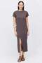 Women's Slit Detailed Midi Dress - 5