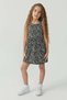 Girl's Sleeveless Patterned Dress - 6
