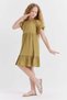 Girl's Gathered Waist Dress - 2