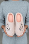 Women's Powder Teddy Bear Furry House Slippers Bynday01 - 2