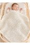 Alize Puffy Blanket 90X90 cm Soft Fluffy Knitted Baby and Tv Multi-Purpose Blanket – White
