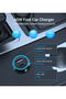 Fast Car Charger 60W Dual Port USB-C + USB-A, Compact PD Charger for Phones TC0014 - 6