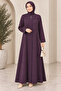 Plus Size Honeycomb Fabric Ferace Daily Stylish Loose Cut Islamic Clothing Ferace - 4