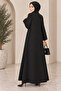 Plus Size Honeycomb Fabric Ferace Daily Stylish Loose Cut Islamic Clothing Ferace - 3